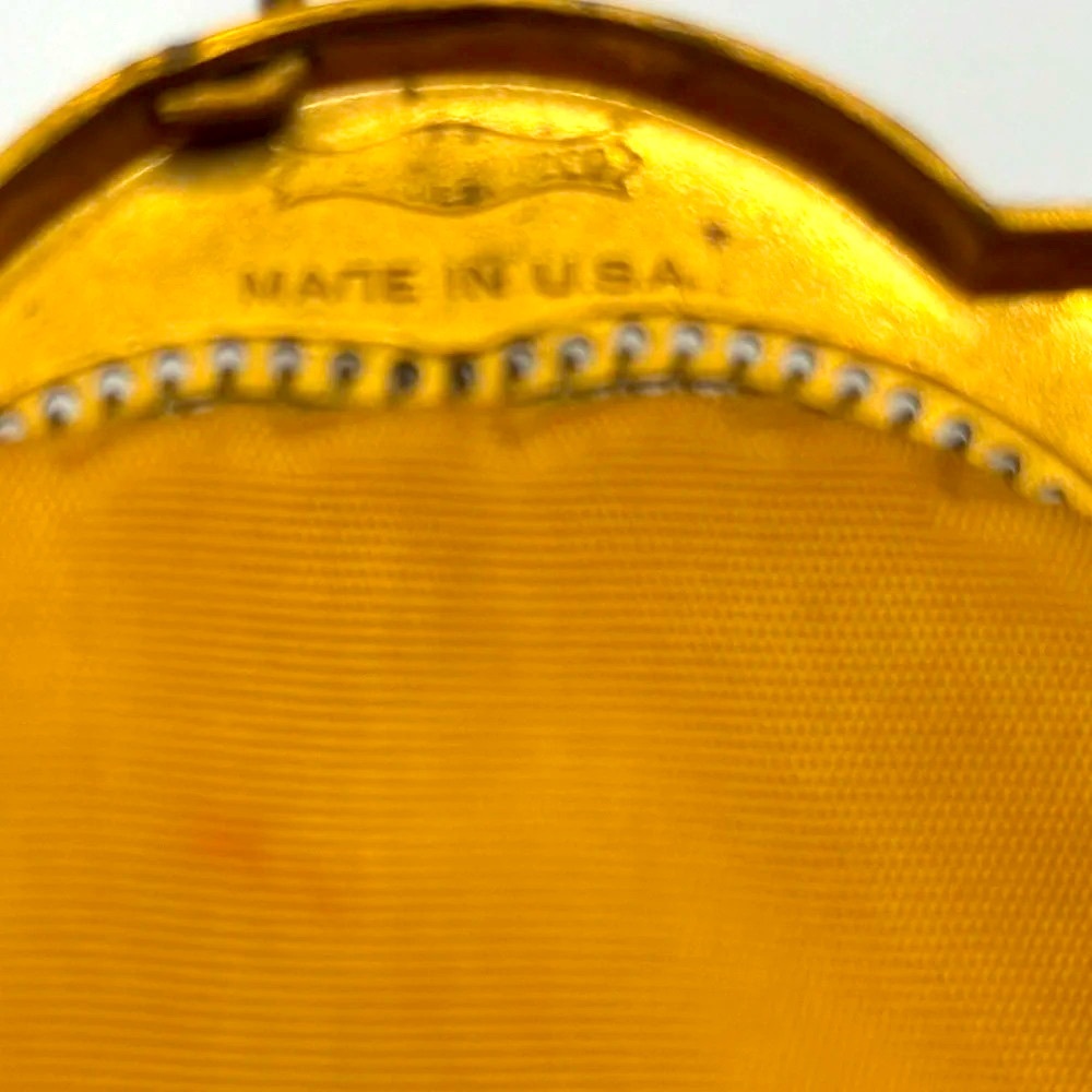 Vintage whithing & Davis C.O gold bag - Picture 2 of 6